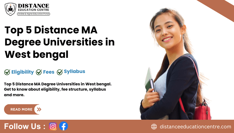 Top 5 Distance MA Degree Universities in West bengal