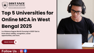 Top 5 Universities for Online MCA in West Bengal 2025