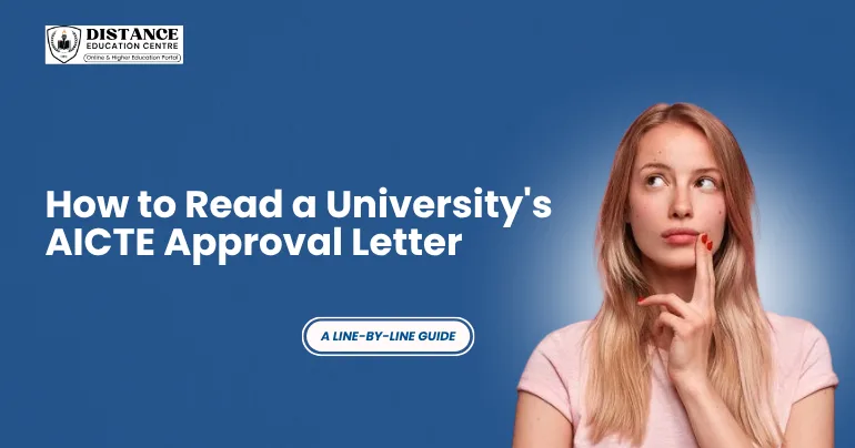 How to Read a University's AICTE Approval Letter