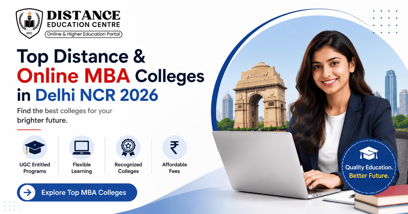 Top Distance & Online MBA Colleges in Delhi NCR 2026