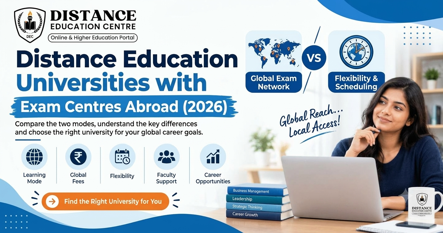 Distance Education Universities with Exam Centres Abroad (2026)