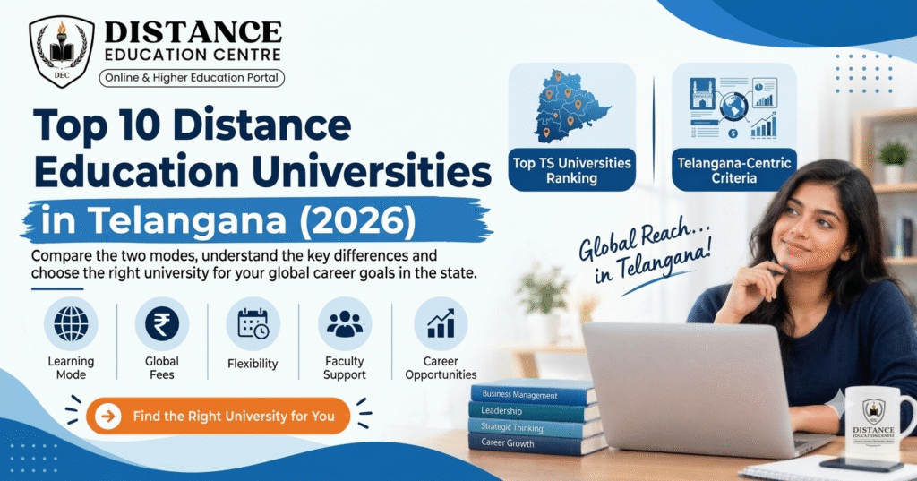 Top 10 Distance Education Universities in Telangana 2026